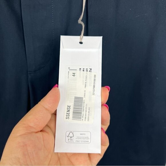 Nwt - Marni, Men’s Cropped Gabardine Trousers In Navyblue. Size: 28 Us. - Picture 7 of 16